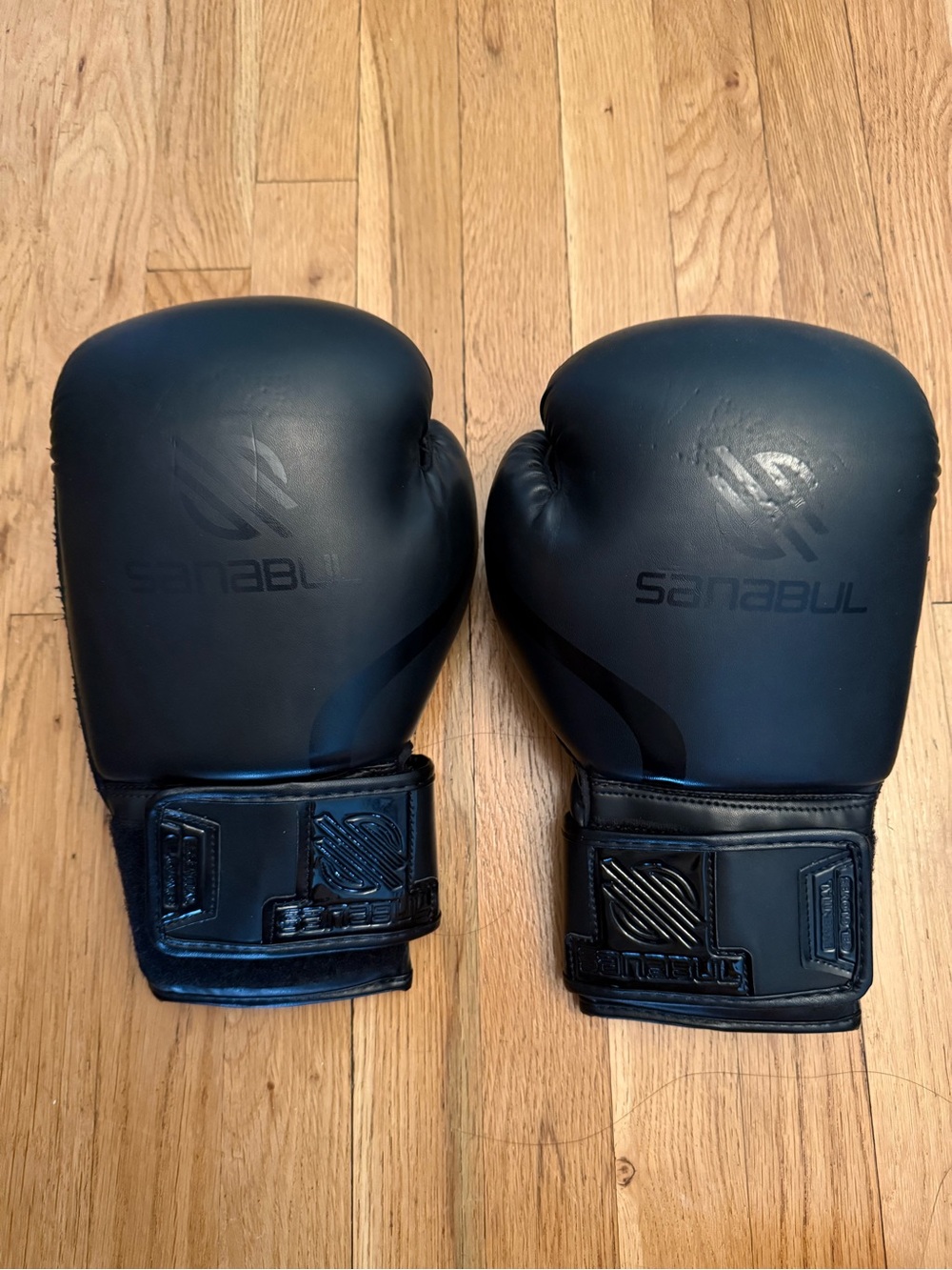 Black Boxing Gloves - Sanabul Essential Gel Boxing Gloves for men or women